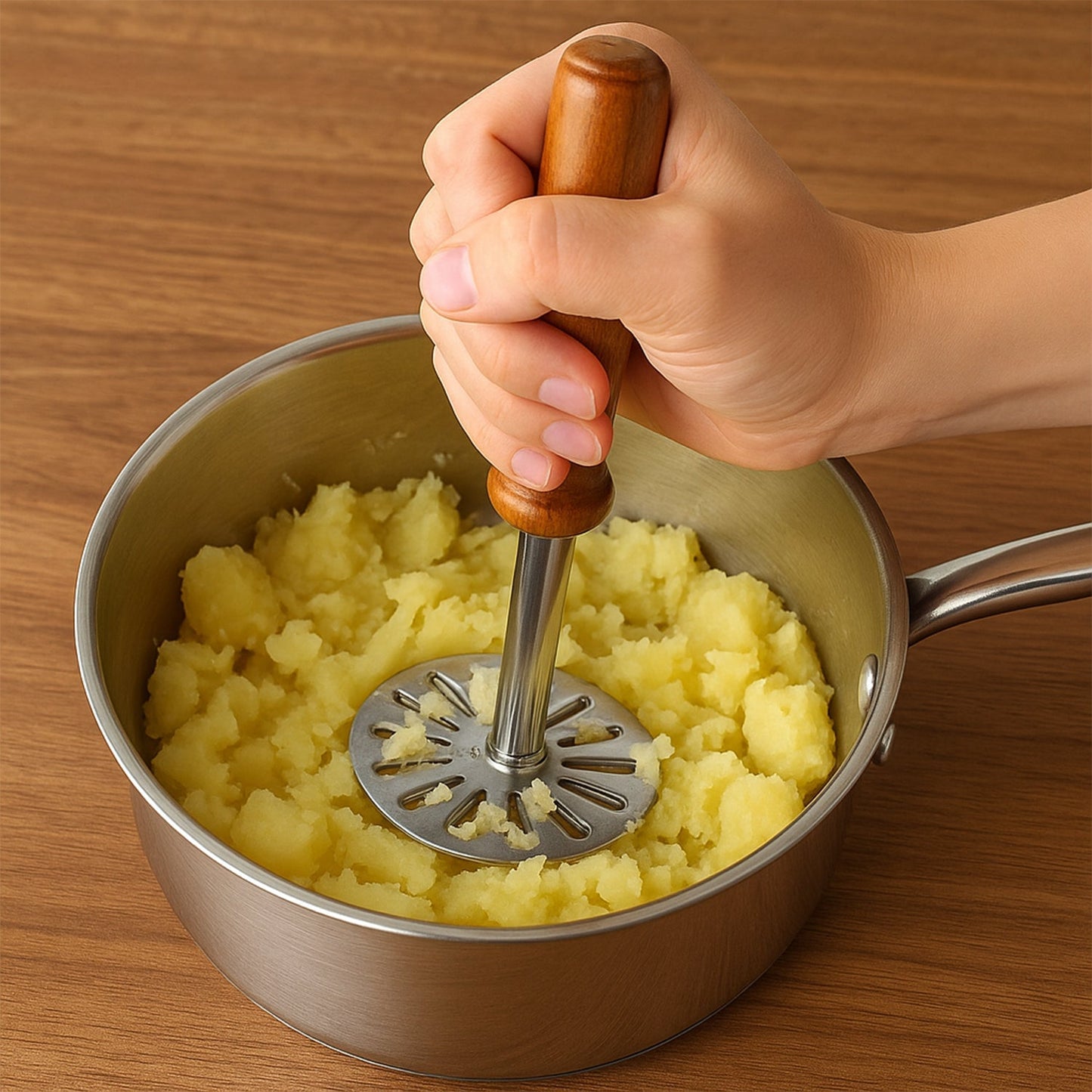 Pavbhaji Masher – Strong Kitchen Tool for Mashing Pavbhaji & Vegetables Your Brand