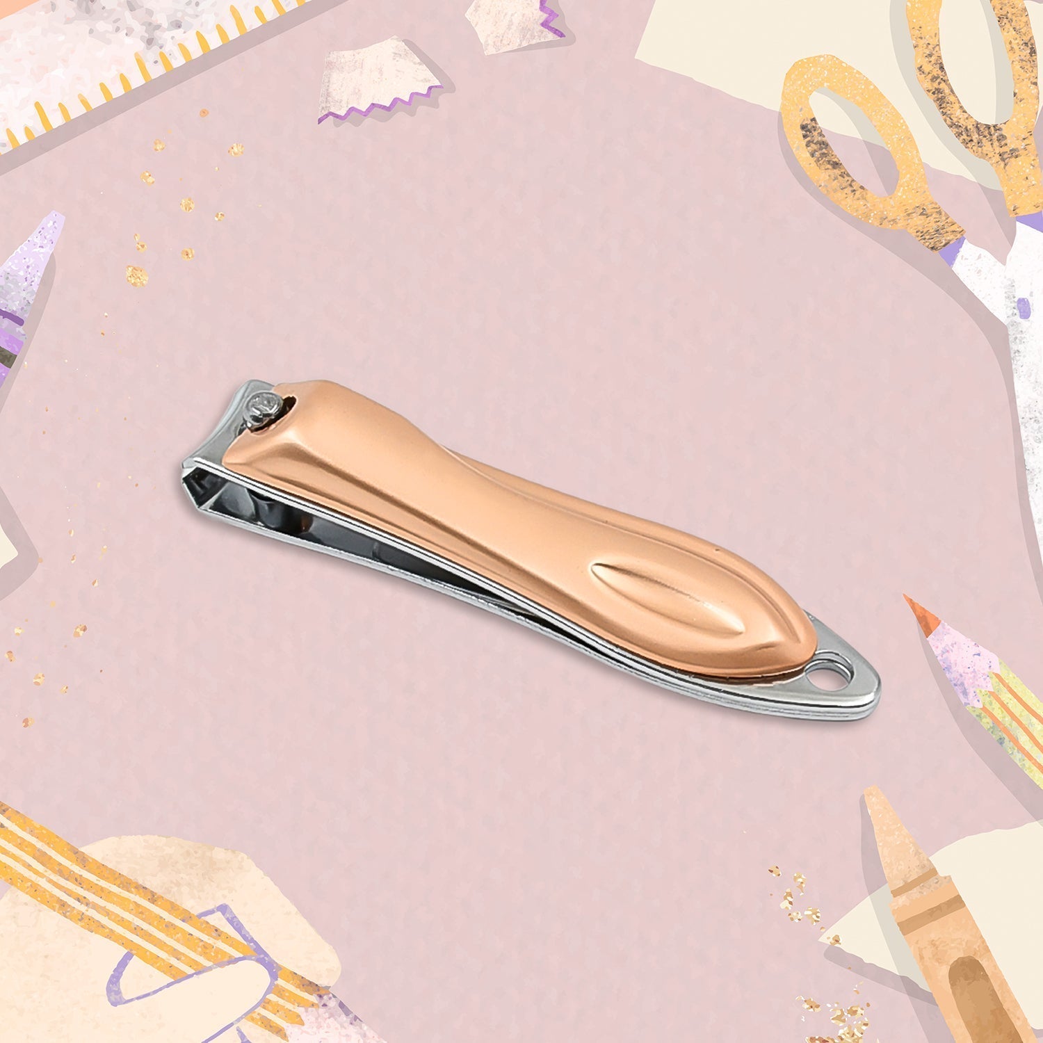 Stainless Steel Folding Portable Large Nail Clippers with Nail File (1 Pc / Mix Design) signaturekarts