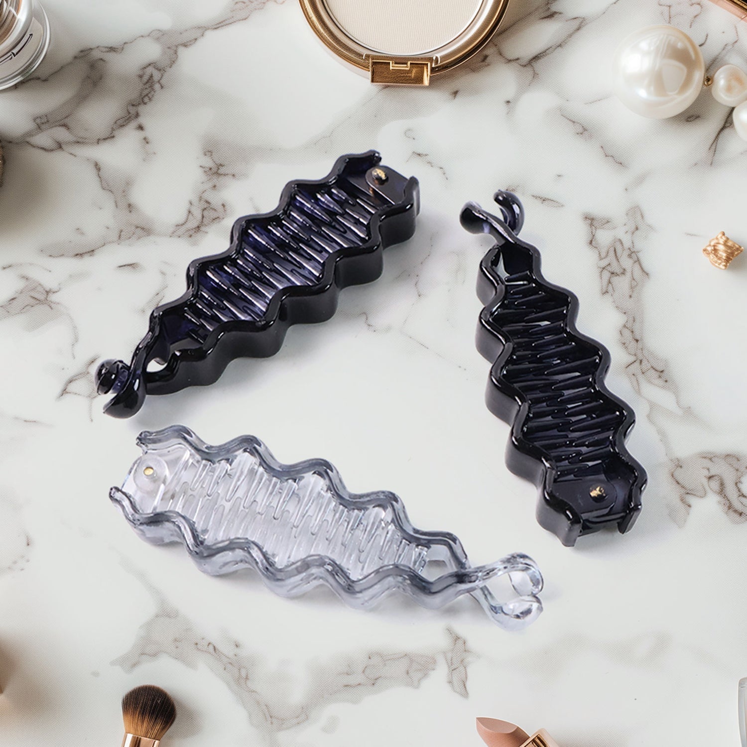 Plastic Hair Claw Clips Strong Clips (12 Pc / Mix Color), Hair accessories Signature Kart