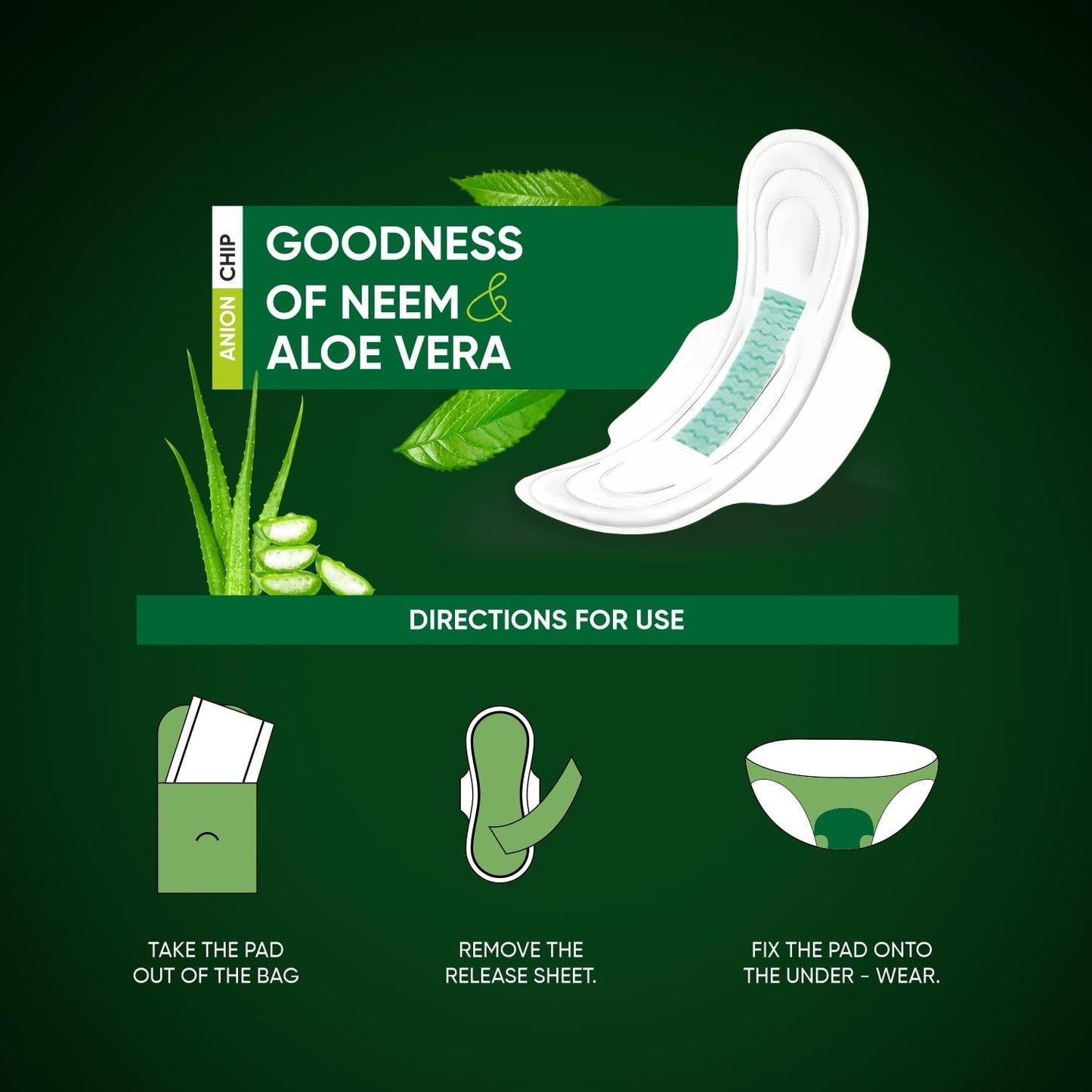 Ultra Thin Sanitary Pads with Neem & Aloe Vera (32 Pads) signaturekarts