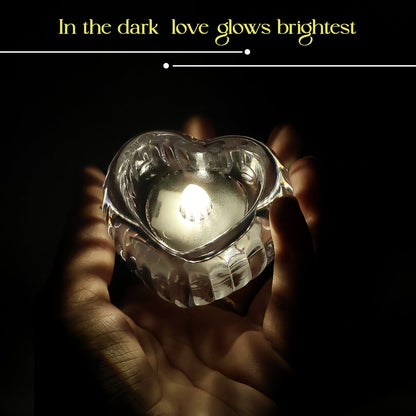 LED Crystal Tealight Decorative Flameless Candles (6 Pc) signaturekarts