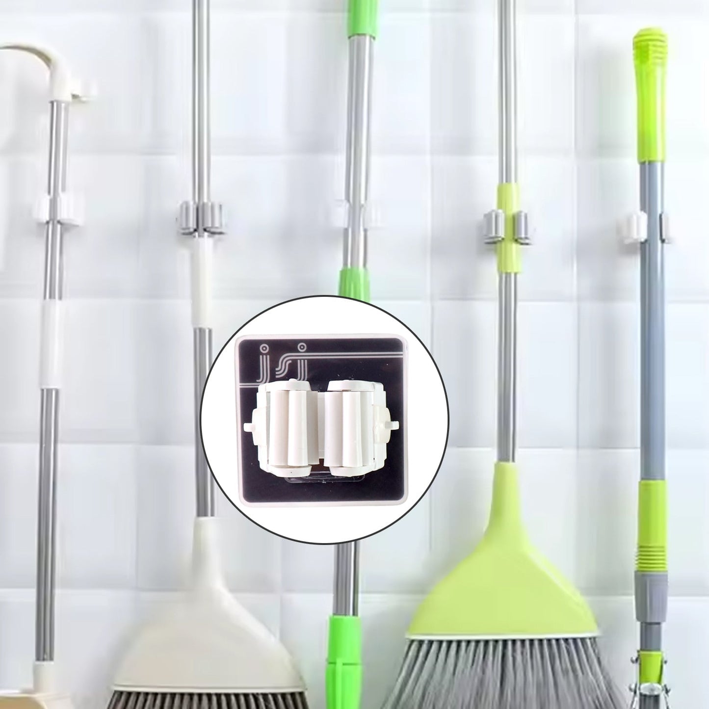 Wall Mounted Mop Broom Hanger Holder (1-Layer) Your Brand