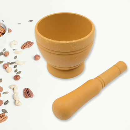 Mortar and Pestle Spice Grinder - Traditional Khalbatta for Kitchen Herb signaturekarts