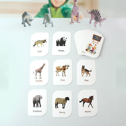 Kidkraft 32-Piece Animal Flash Cards Set Signature kart