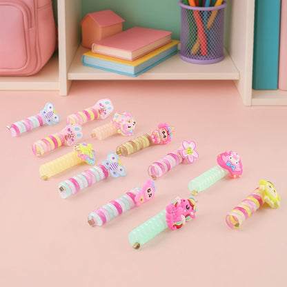 Spiral Hair Braiding Clips for Kids (12 Pc /  Mix Design) Signature Kart