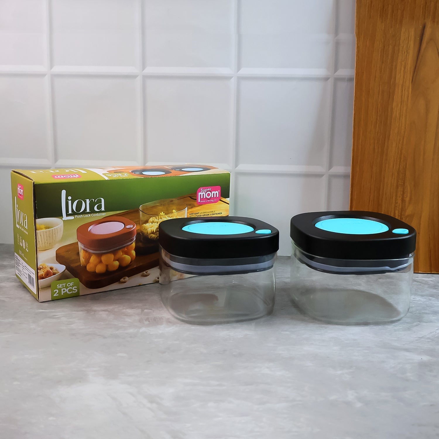 Supermom Airtight Kitchen Storage Containers – (2 Pc Set / 500 ml) signaturekarts