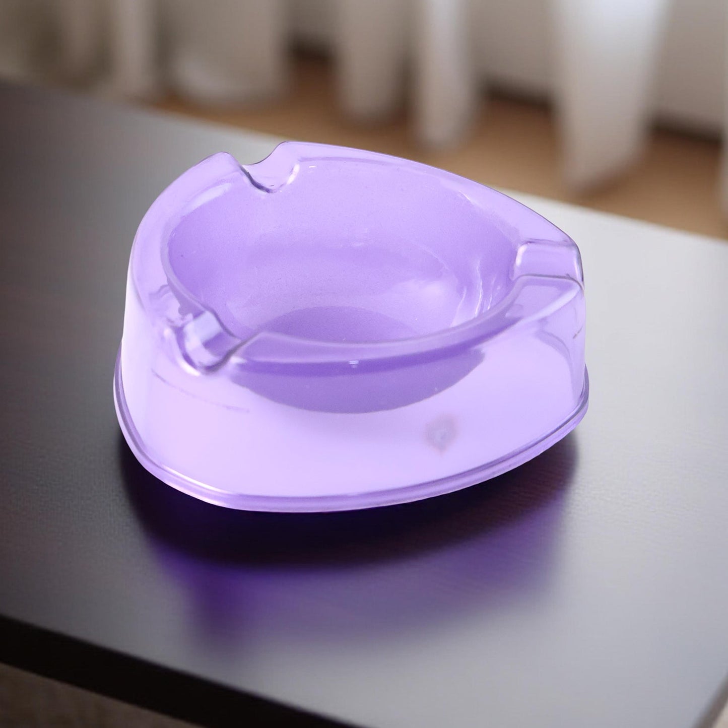 Oblivion Transparent Pueple Plastic Ashtray (1 Pc) Signature Kart