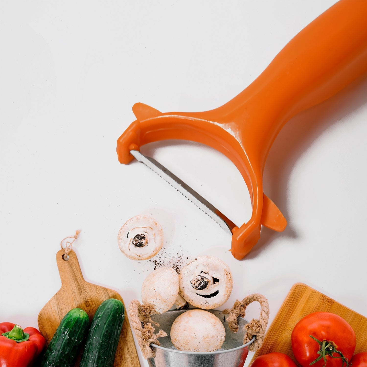 2 in 1 Kitchen Combo Lighter with Vegetable Cutter Peeler For Kitchen  (2 Pc Set) signaturekarts