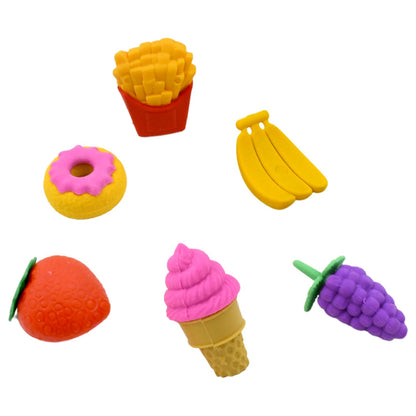 3D Food Fancy Colorful Erasers – Cute Novelty Eraser Set for Kids (1 Set) signaturekarts