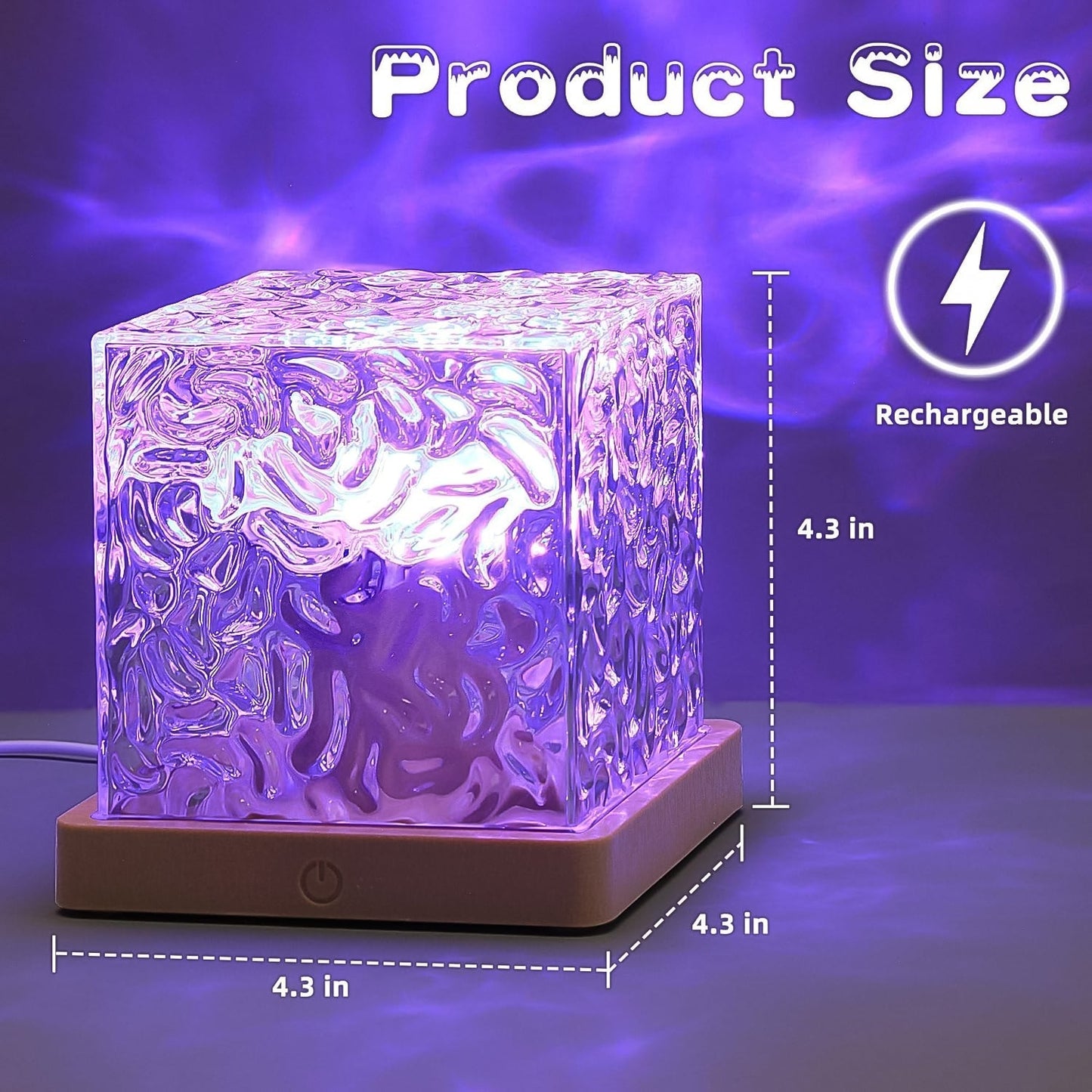 Ocean Wave Projector Lamp – 3D Water Wave LED Night Light with Remote Signaturekarts
