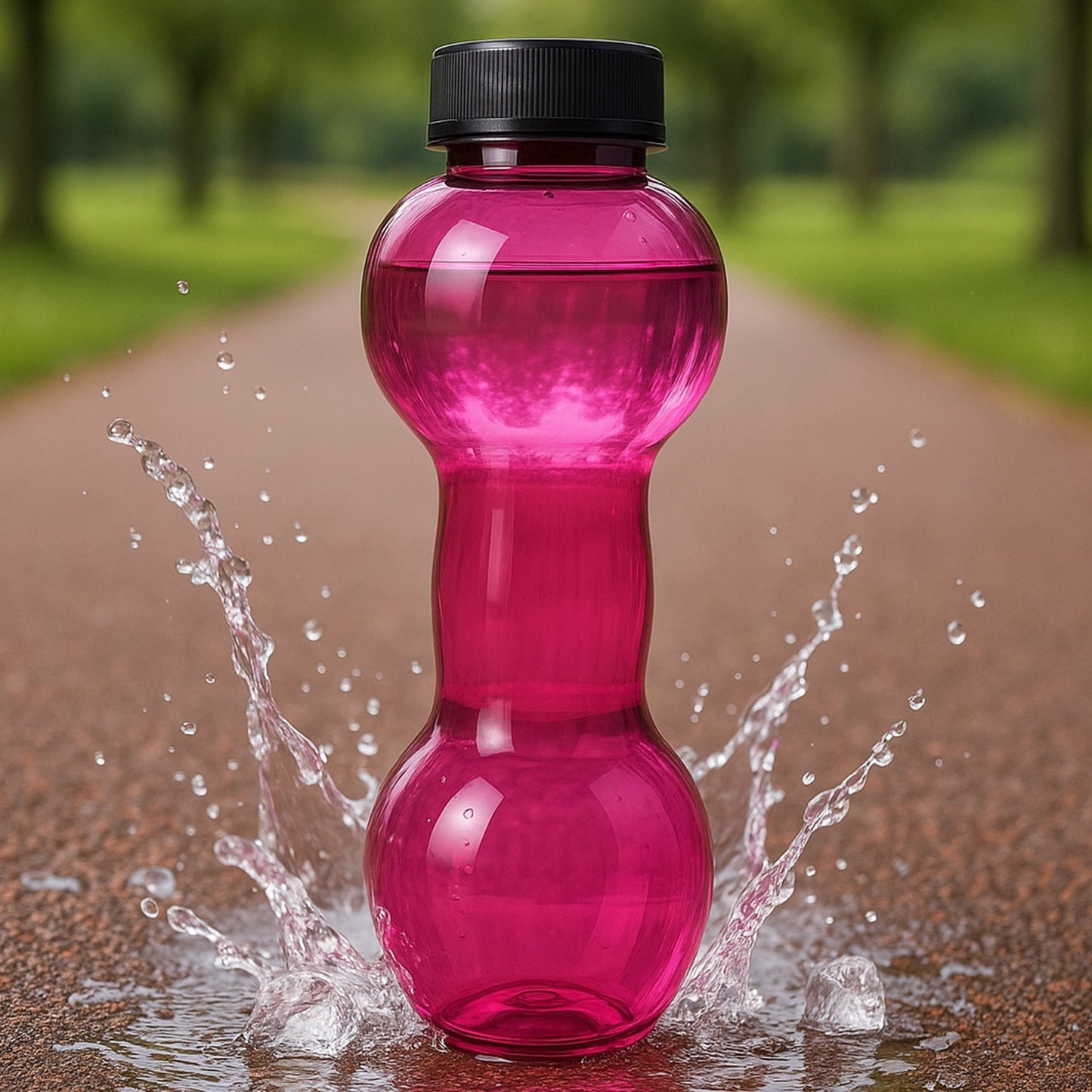 Plastic water Dumbbells Bottle Signature Kart