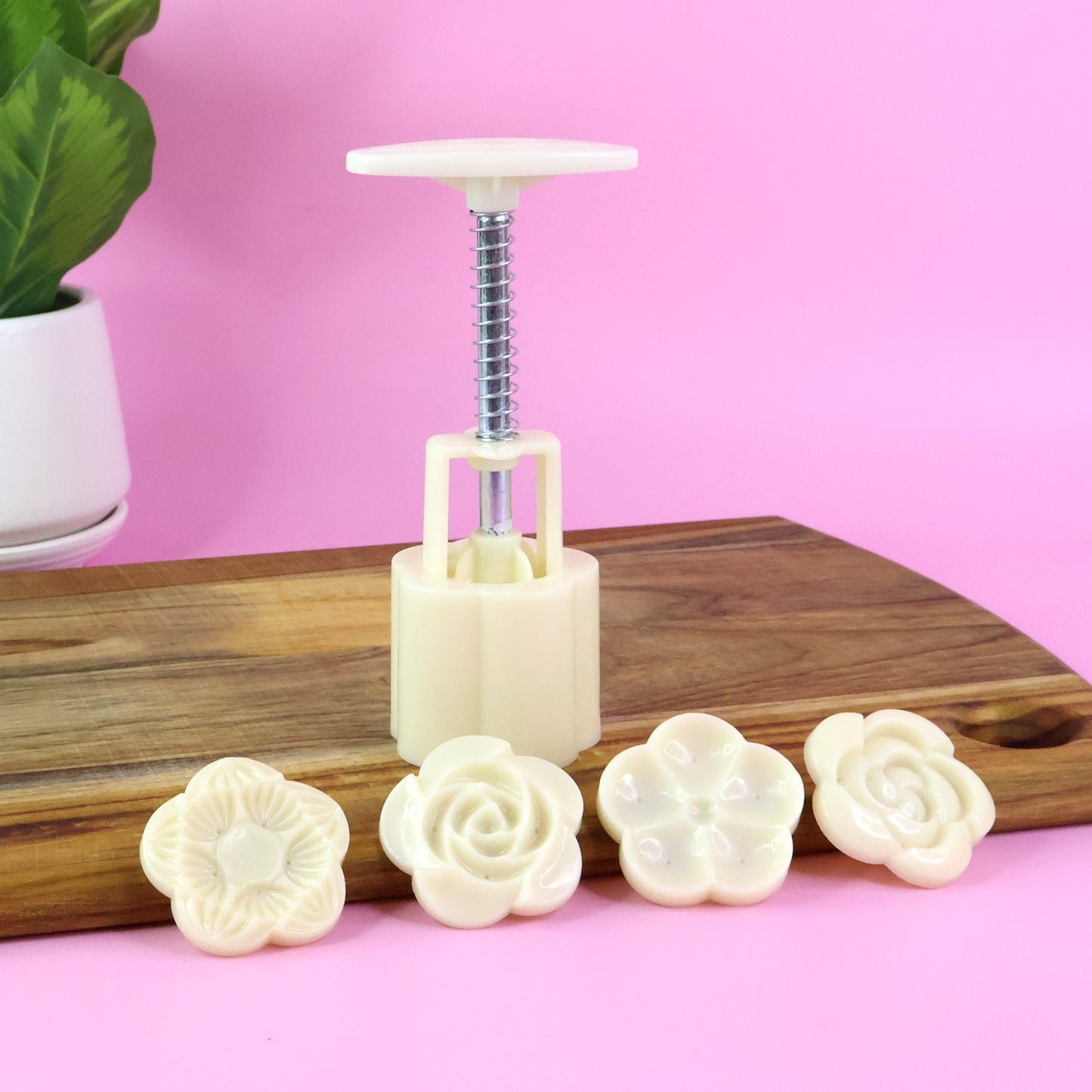 Mooncake Press Mold with 4 Stamps set signaturekarts