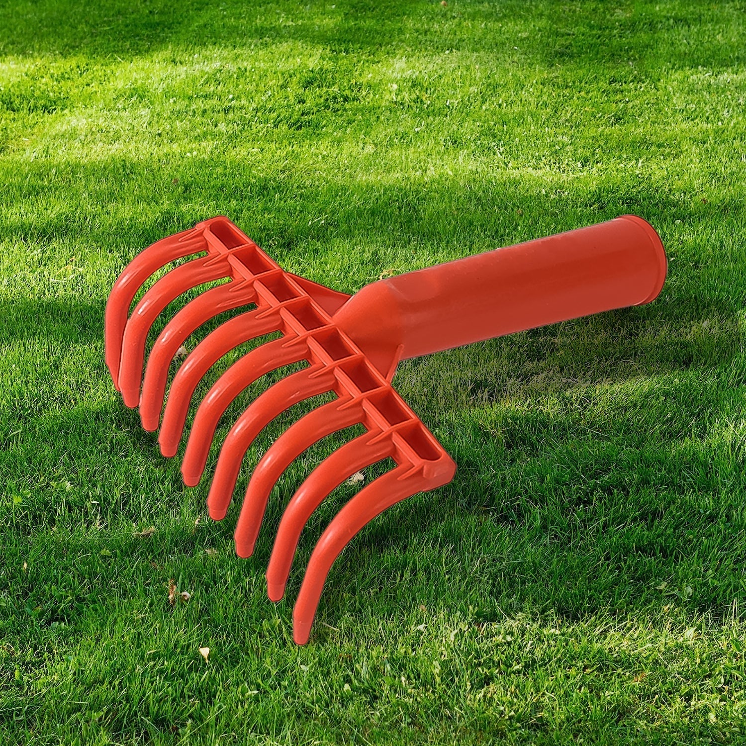 Heavy Duty Plastic Garden Hand Rake – 9-Tooth Cultivator Tool (1 Pc) Signature kart