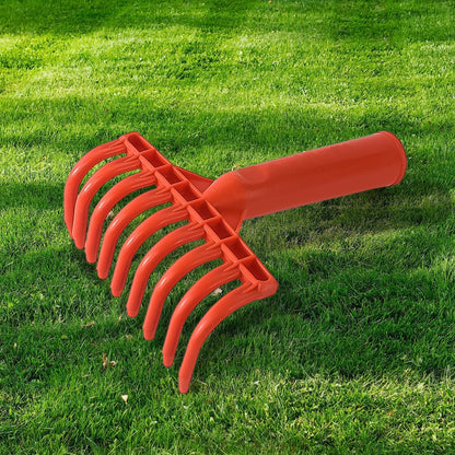 Heavy Duty Plastic Garden Hand Rake – 9-Tooth Cultivator Tool (1 Pc) Signature kart