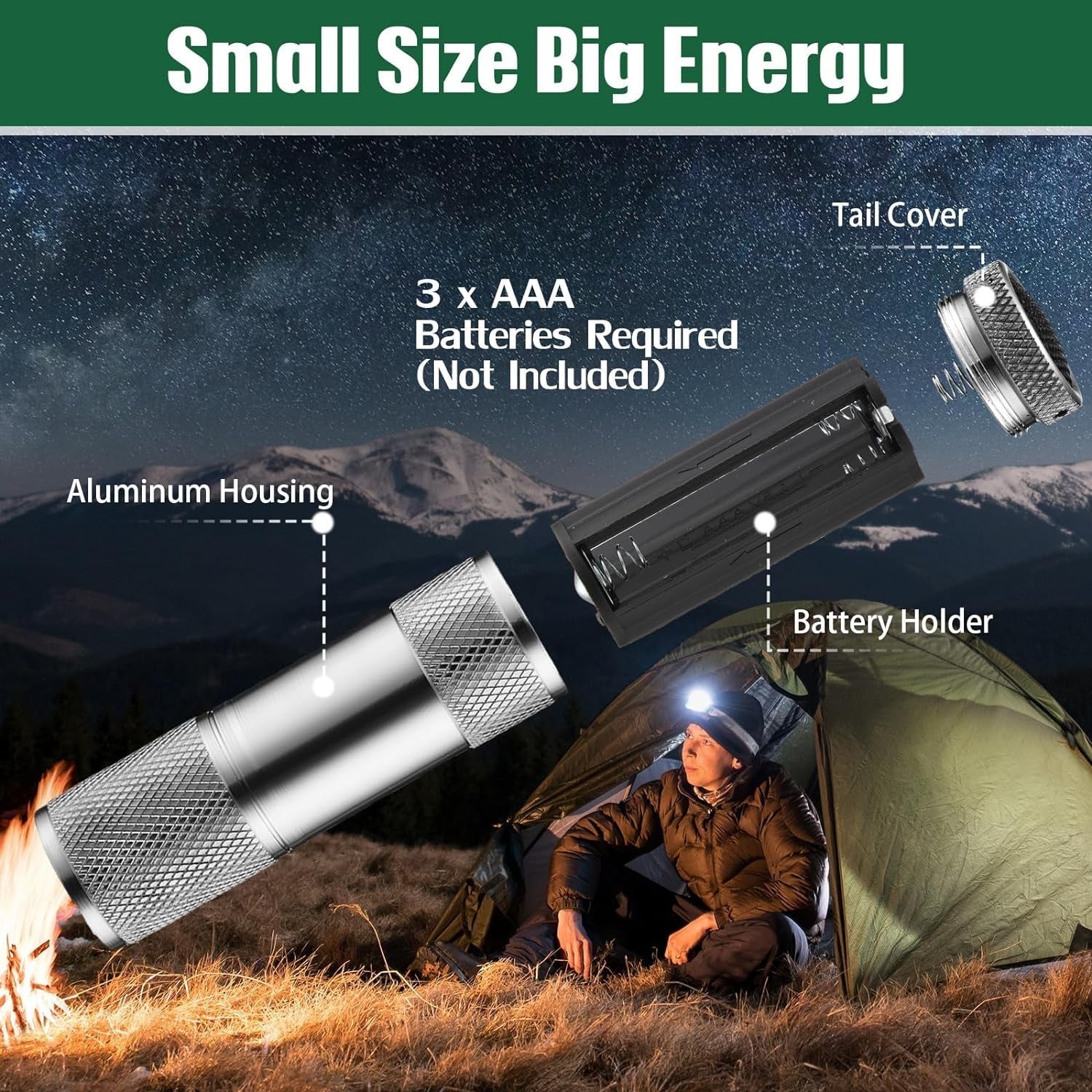Portable Mini Torch – 9 LED Pocket Flashlight, Battery Operated (Mix Color) signaturekarts