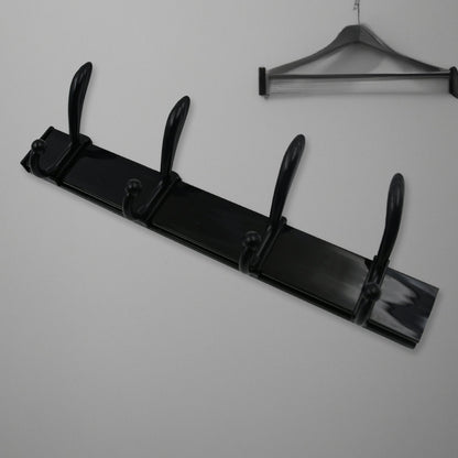 Extra Long 4-Hook Wall Coat Hanger with Eco Adhesive signaturekarts