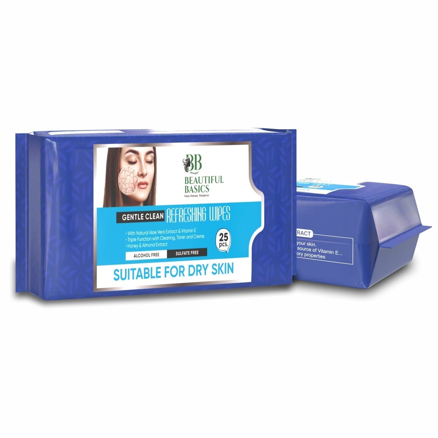 Refreshing Alcohol-Free Wet Wipes – Facial & Body Wipes (25 Pc) signaturekarts