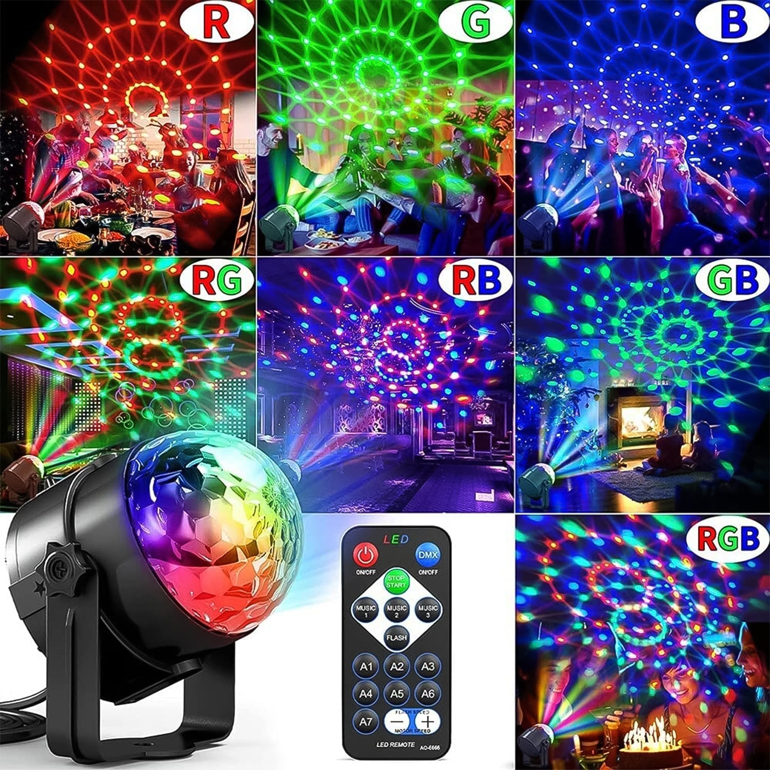 Party Lights, DJ Stage Light Disco Ball Light signaturekarts