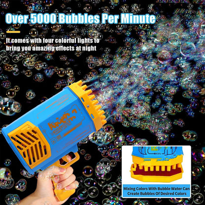 69 Holes Big Rechargeable Bubble Gun Powerful Machine Toy for Kids and Adults signaturekarts