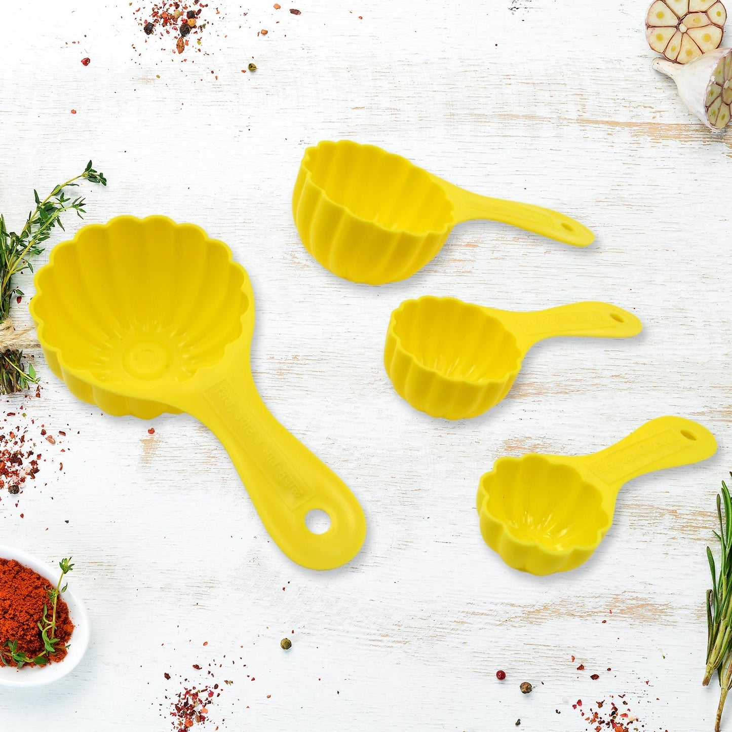 Plastic Kitchen Tool Mould / Ladoo Mould Spoon Ladoo Making Spoon (4 Pcs Set) signaturekarts