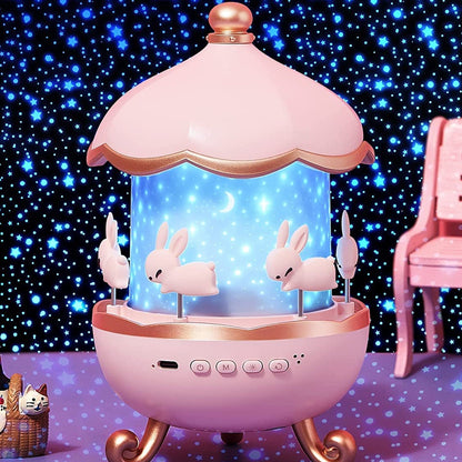 Bunny’s Carousel Rotating LED Night Light Signature kart