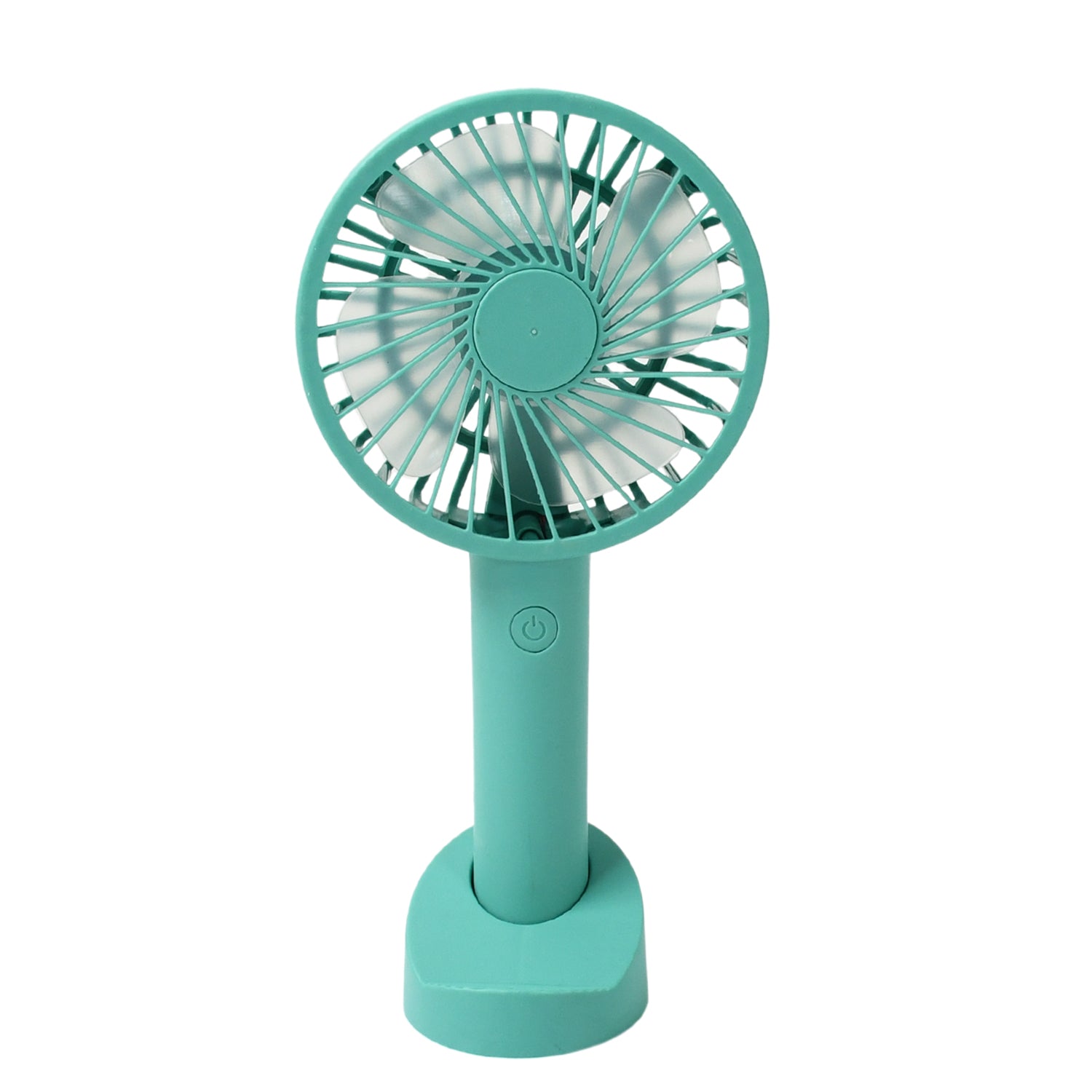 Portable Handheld Fan 3 Speeds Battery Operated Rechargeable with Base Holder signaturekarts