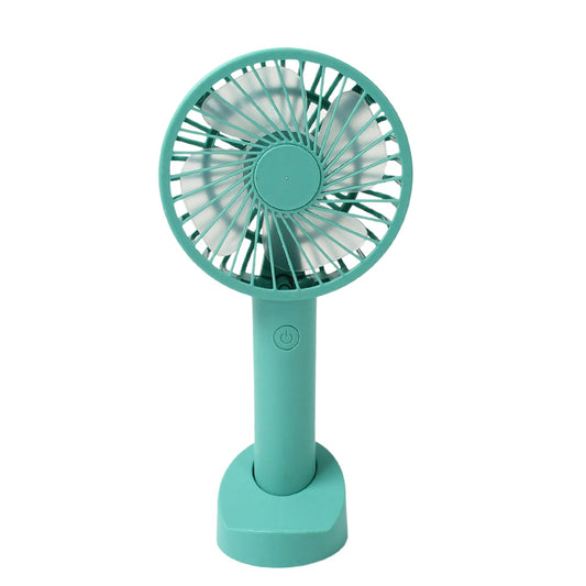 Portable Handheld Fan 3 Speeds Battery Operated Rechargeable with Base Holder signaturekarts