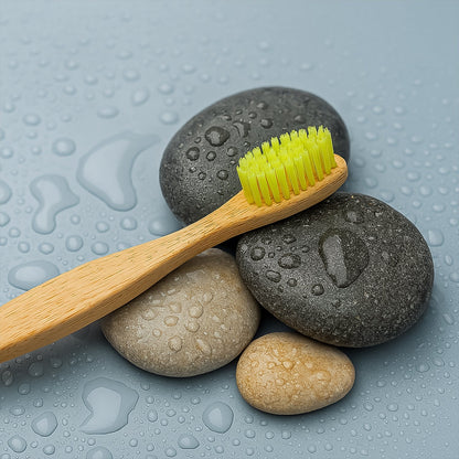 Eco-Friendly Natural Bamboo Toothbrush with Medium Bristles (1 Pc) signaturekarts
