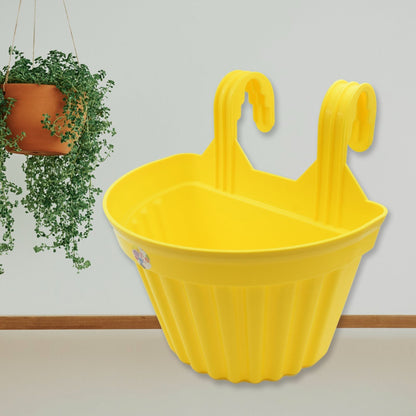 Multicolor Hanging Plastic Planters Orchid Relling , For Plantation,(1pc) signaturekarts