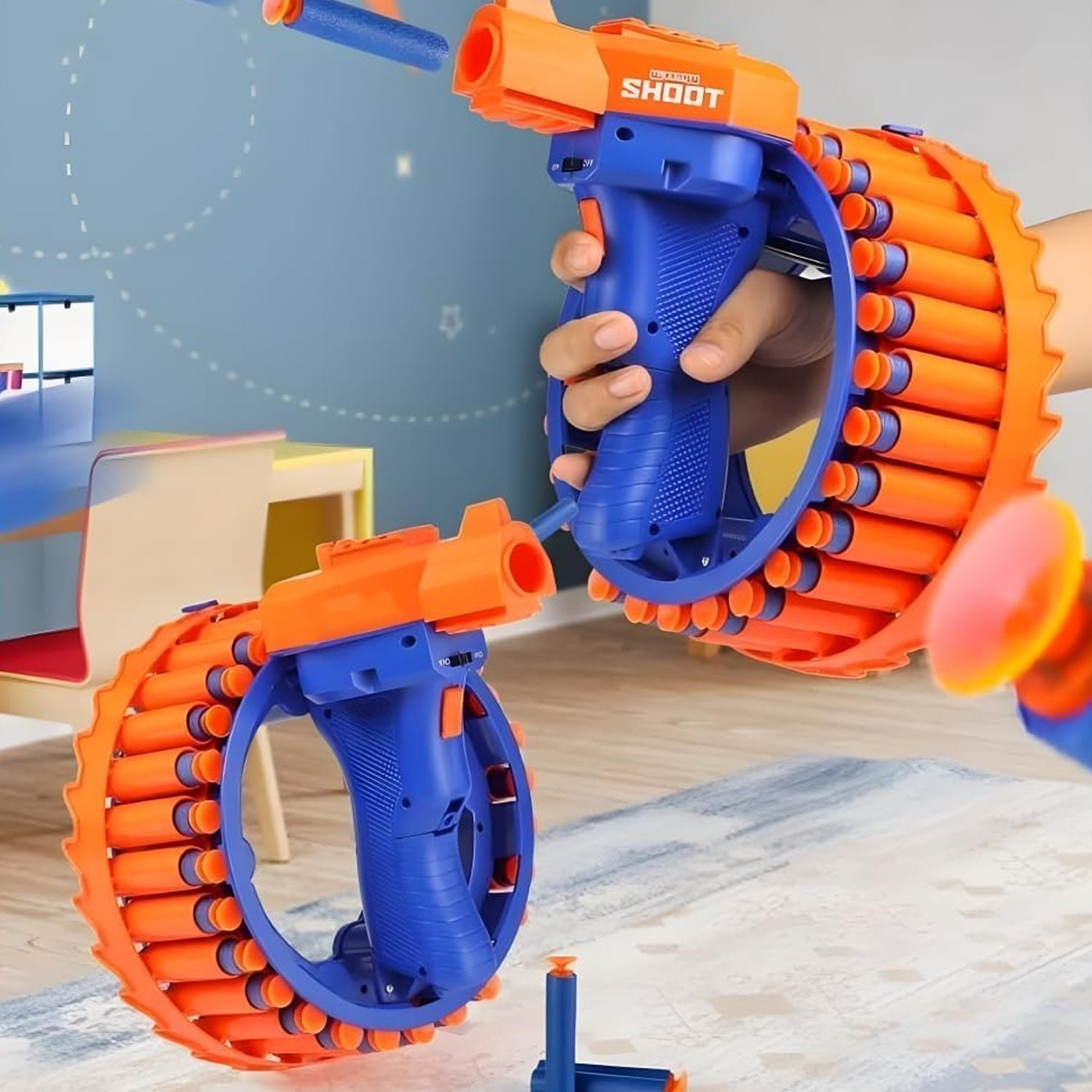 Amazing Toy Gun, Electric Gun for Children, 28 Soft Bullets for Youth Safety signaturekarts