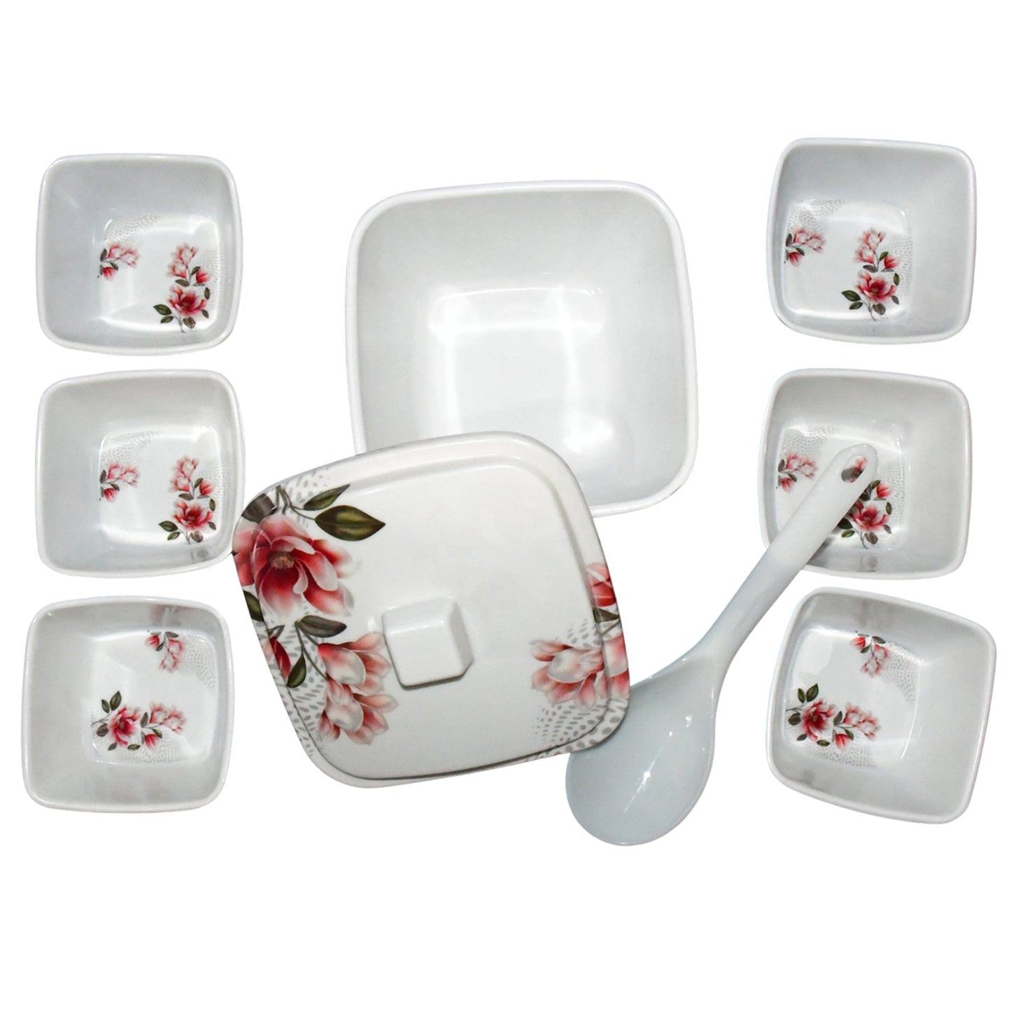 Hector High Quality Dinning Dinner / Pudding Set (9 Pcs set) Signaturekarts