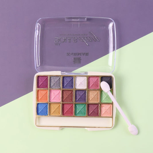 Premium 18-Color Shimmer Eyeshadow Palette (12 GM / 1 Pc) The Morsignaturekarts