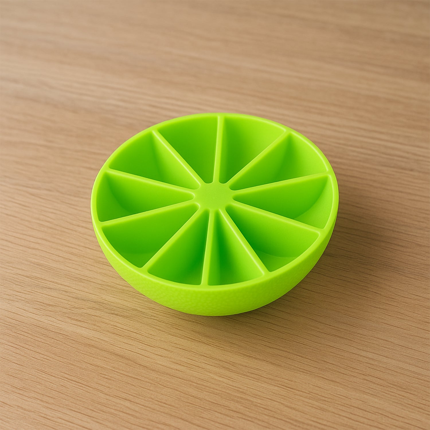 Lemon Shape Flexible Silicone Ice Cube Tray – 8-Slot Round Ice Mold (1 Pc) Signature kart