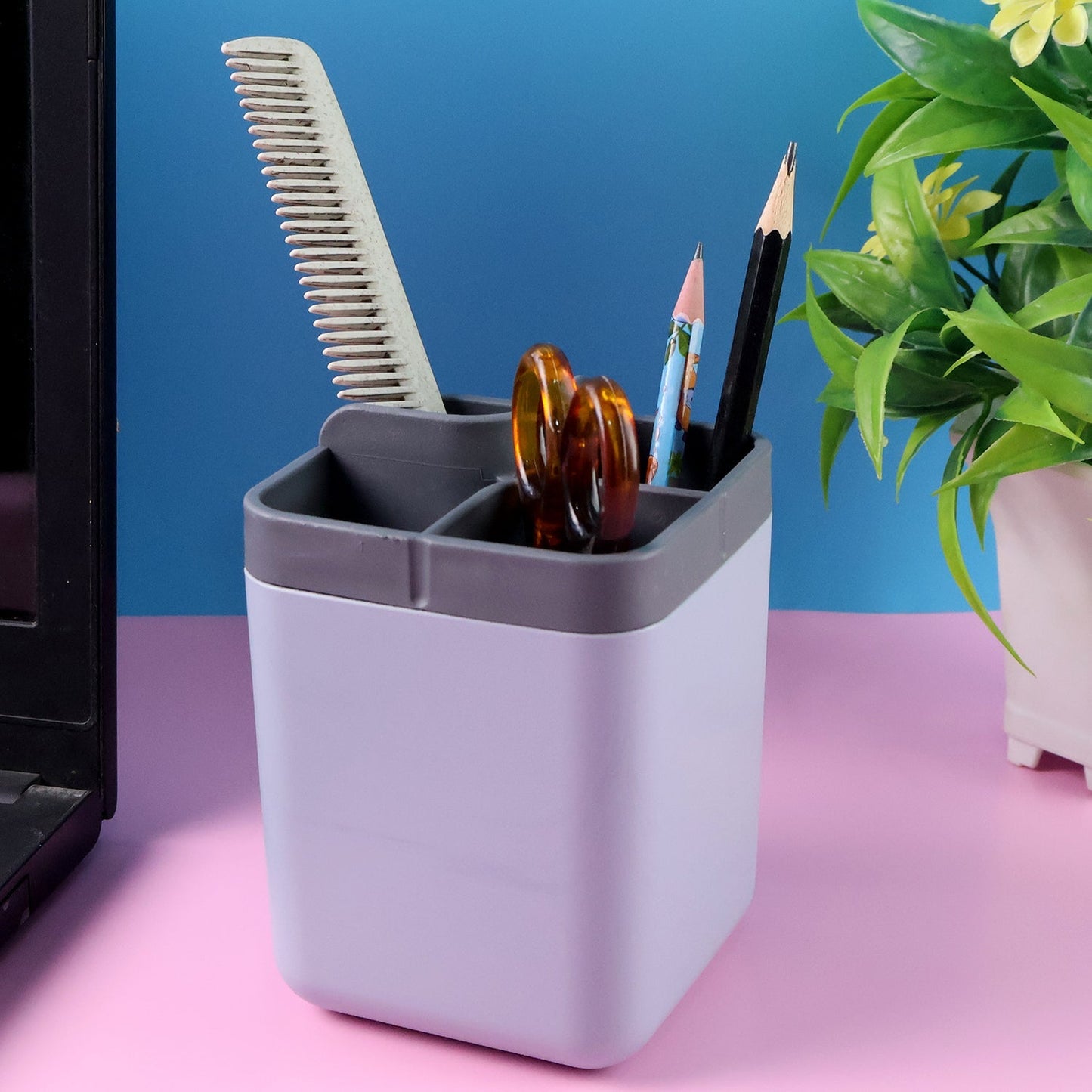 Supermom Multi-Compartment Desk Organizer Utility Holder (1 Pc) Signature Kart