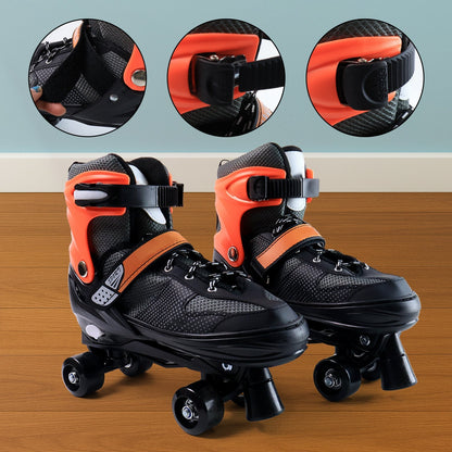 Adjustable Quad Roller Skates for Kids (XL / 1 Pair) Signature Kart
