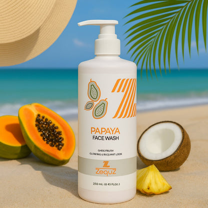 Zequz Papaya Face Wash - (1 Pc / 250 ML) signaturekarts