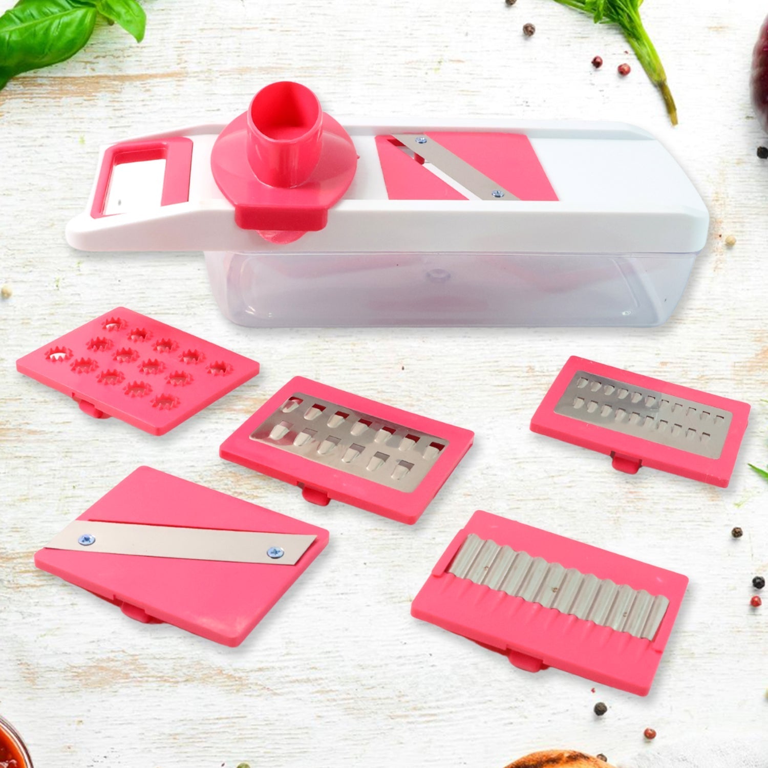 6-in-1 Vegetable Slicer, Grater & Chopper - (Set) signaturekarts