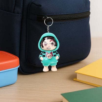 Cartoon Character Design Cute Action Figure Keychain (Mix  Design & 1 Pc) Signature Kart