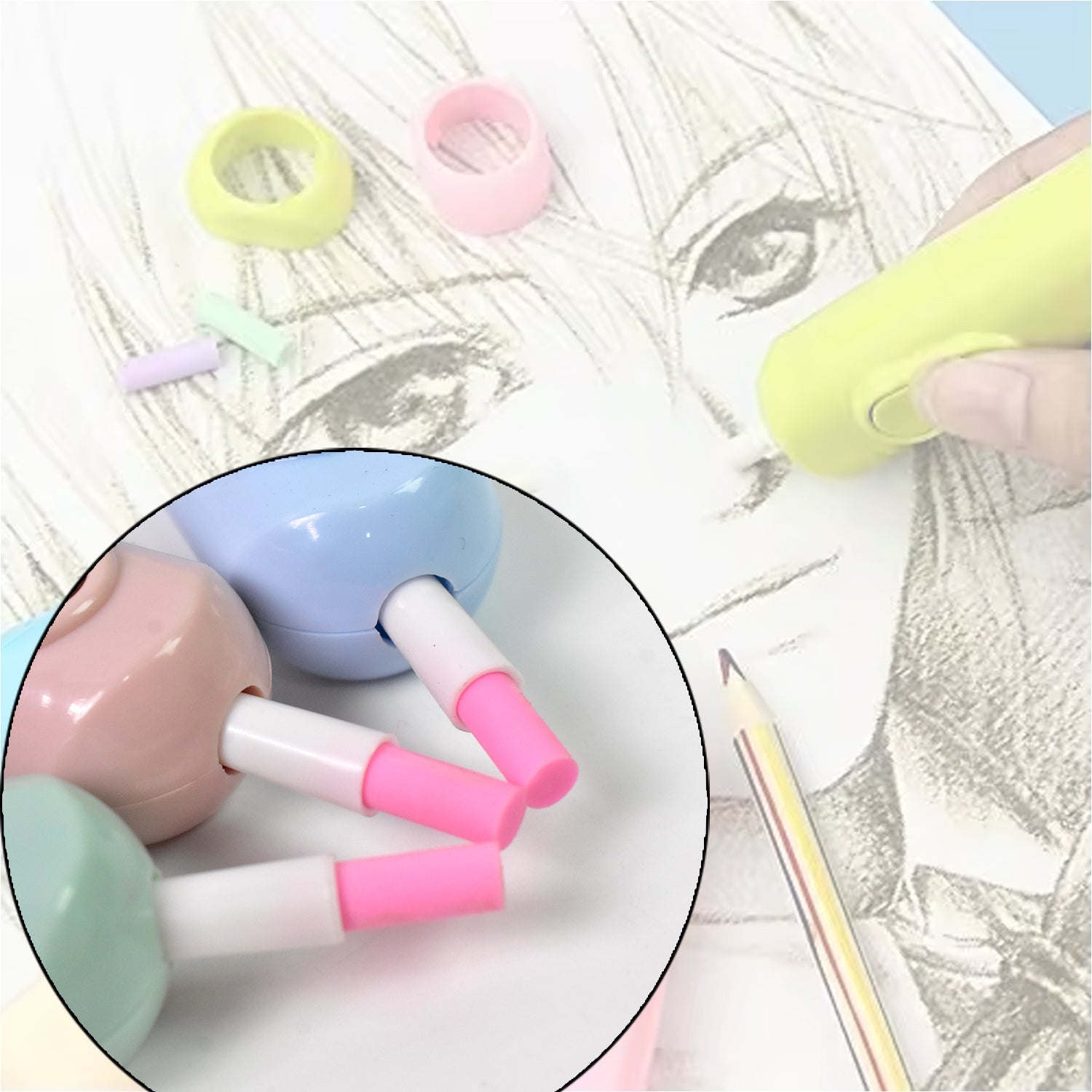 Electric Eraser Kit (Mix Design / Battery Not Included) signaturekarts