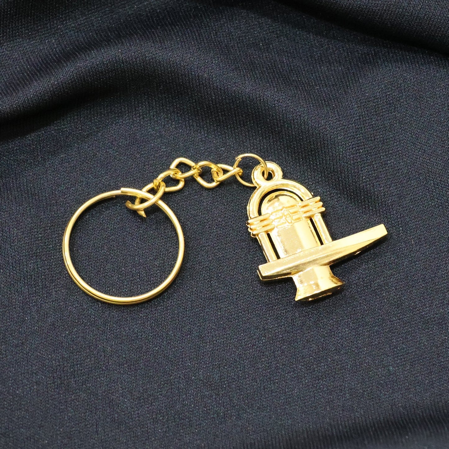Shivling Trishul Metal Keychain Set (5 Pc Mix Design) signaturekarts