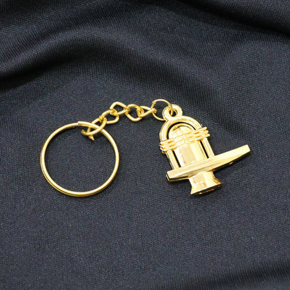 Shivling Trishul Metal Keychain Set (5 Pc Mix Design) signaturekarts