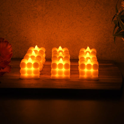 Decorative LED Bubble Candles (9 Pc / Set) signaturekarts