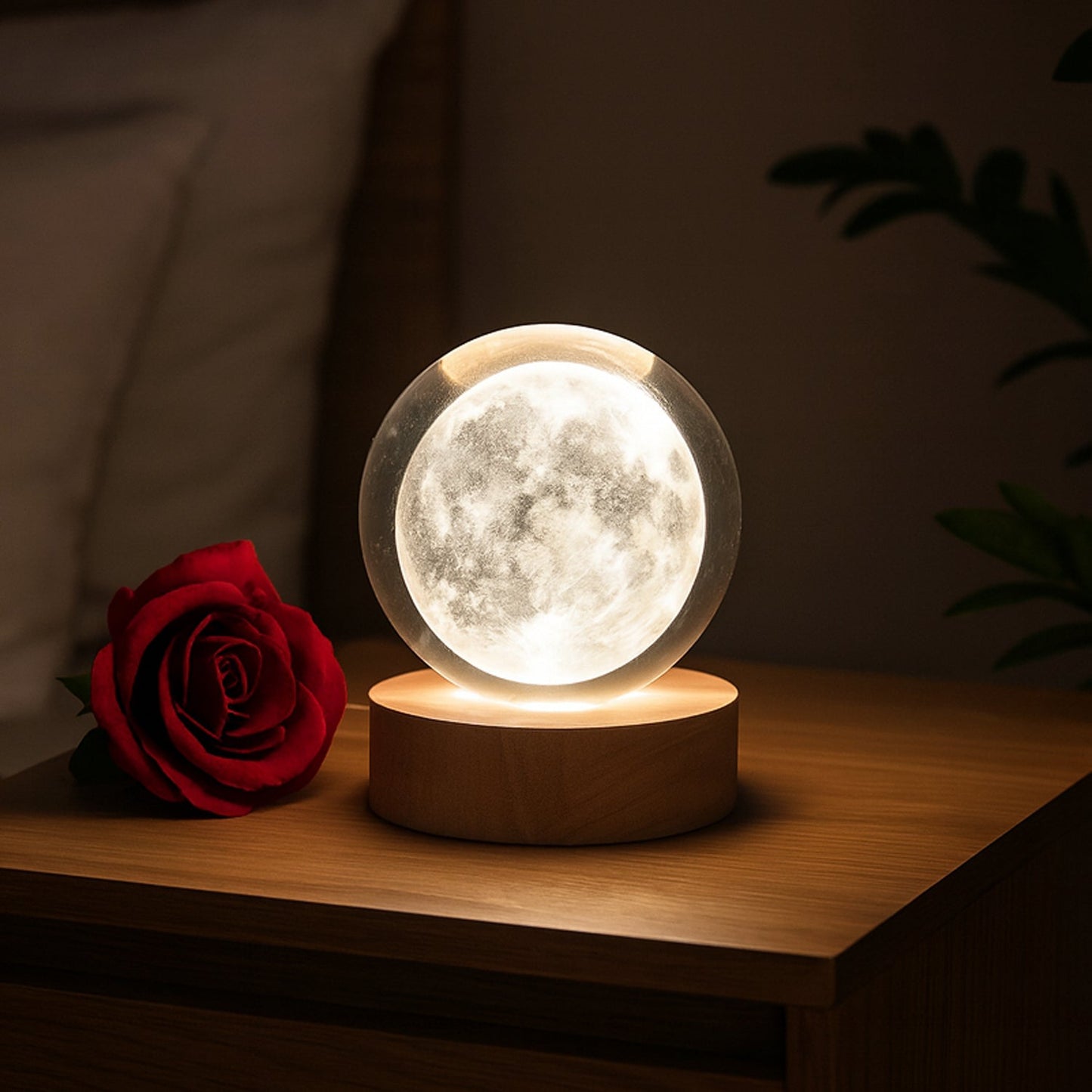 3D Crystal Ball lamps With Base (1 Pc / Mix Design) Signaturekarts