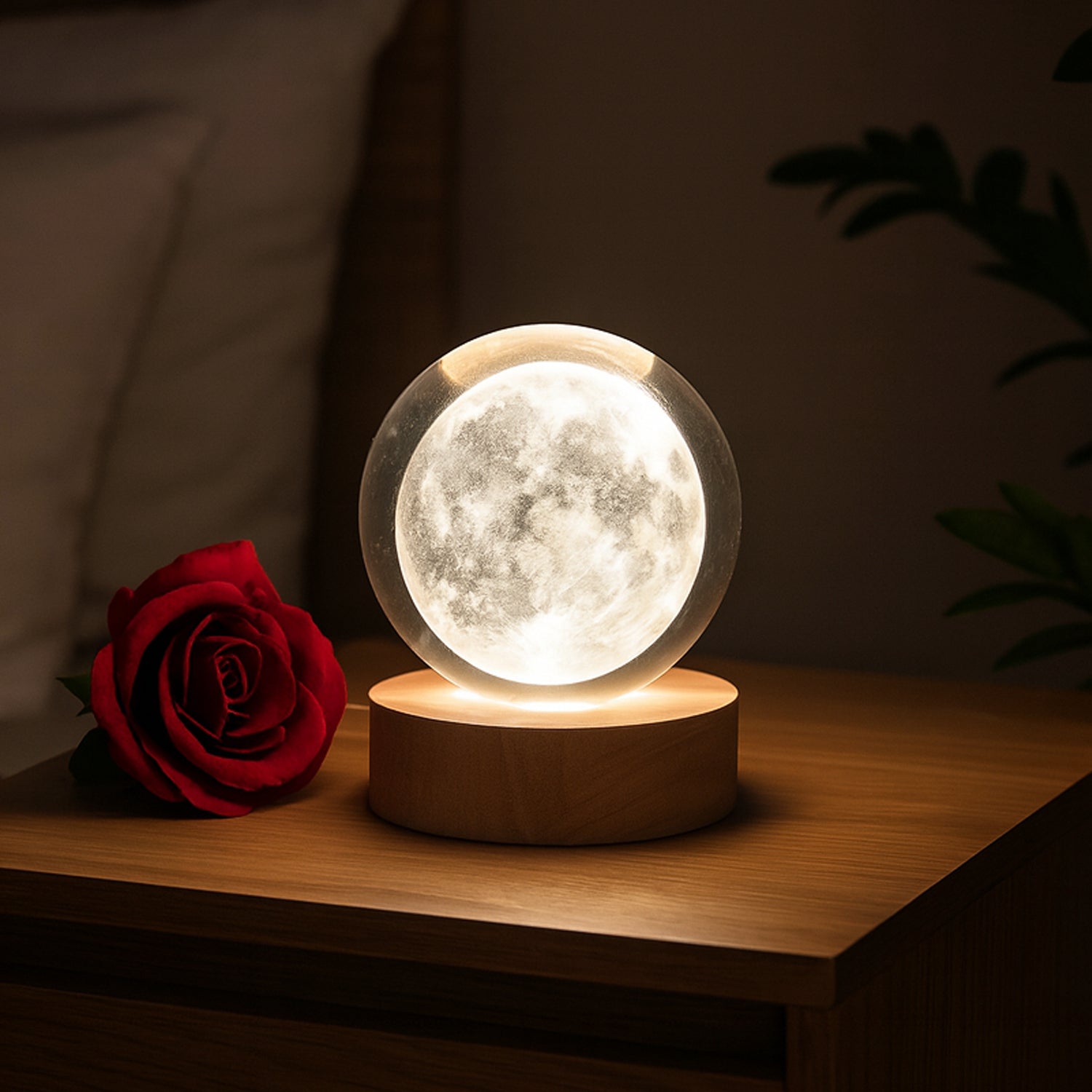 3D Crystal Ball lamps With Base (1 Pc / Mix Design) Signaturekarts