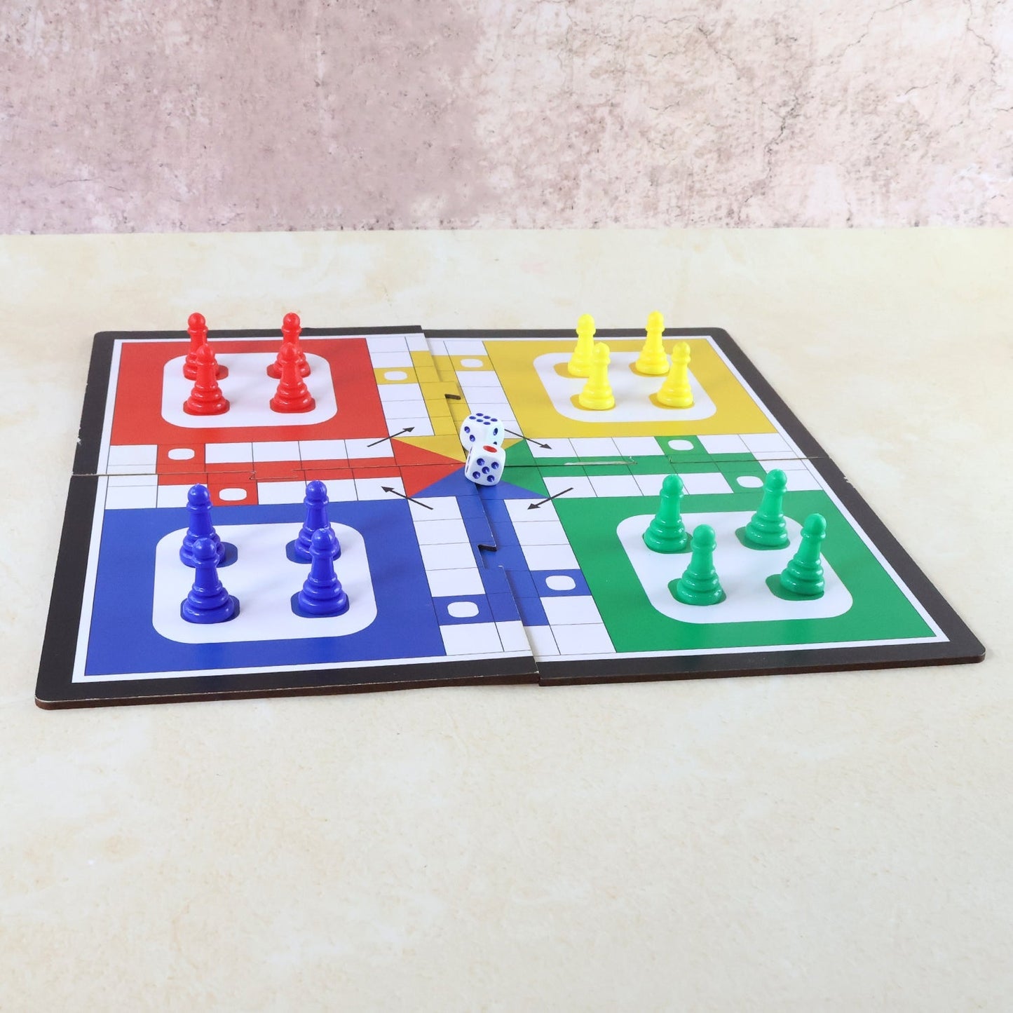 Pocket Ludo Travel Board Game - (1 Set) signaturekarts