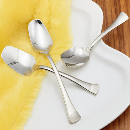 Stainless Steel Ice-Cream Spoon - (3 Pc / Set) signaturekarts