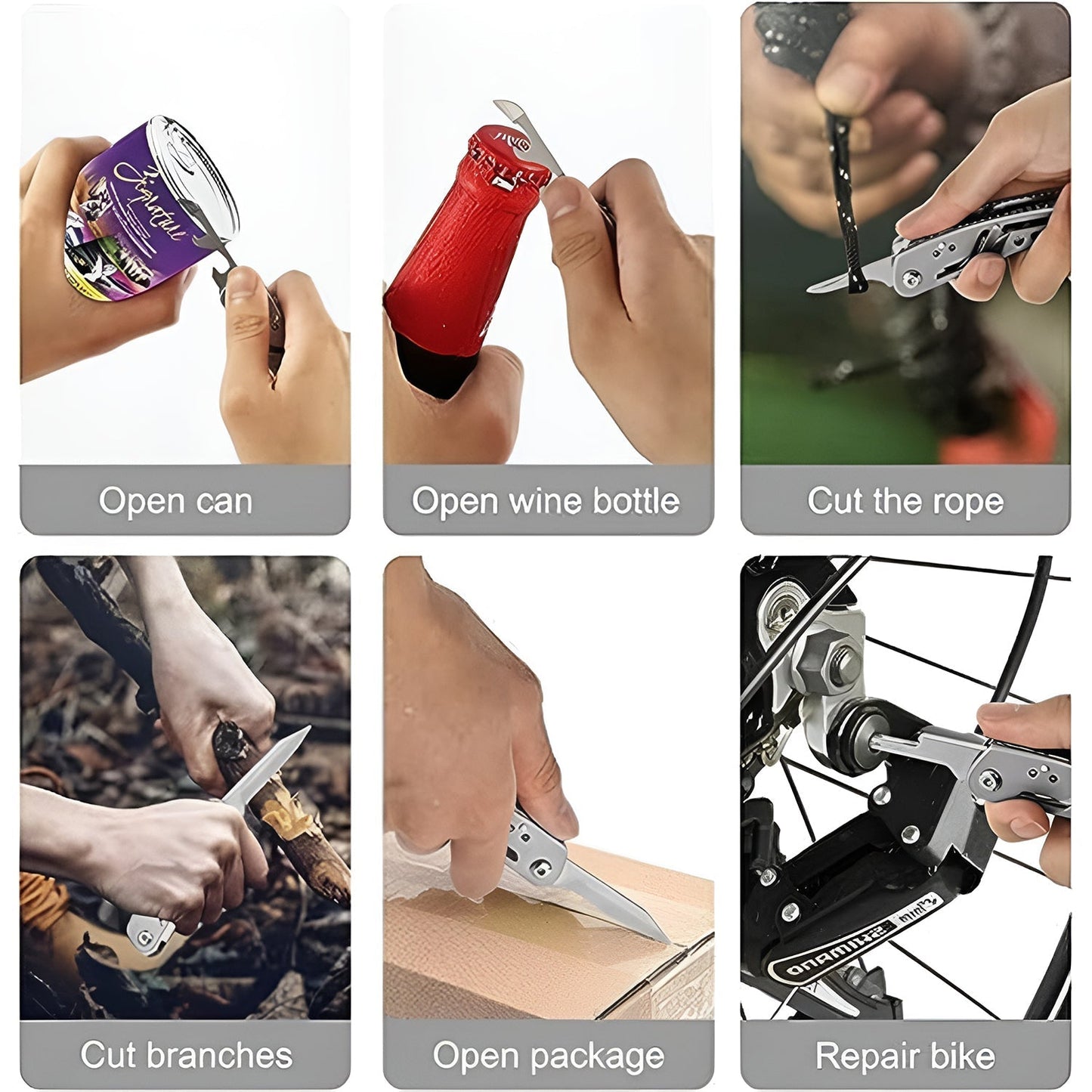 Stainless Steel 8-in-1 Multipurpose Pocket Tool Kit signaturekarts