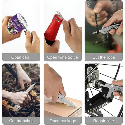 Stainless Steel 8-in-1 Multipurpose Pocket Tool Kit signaturekarts