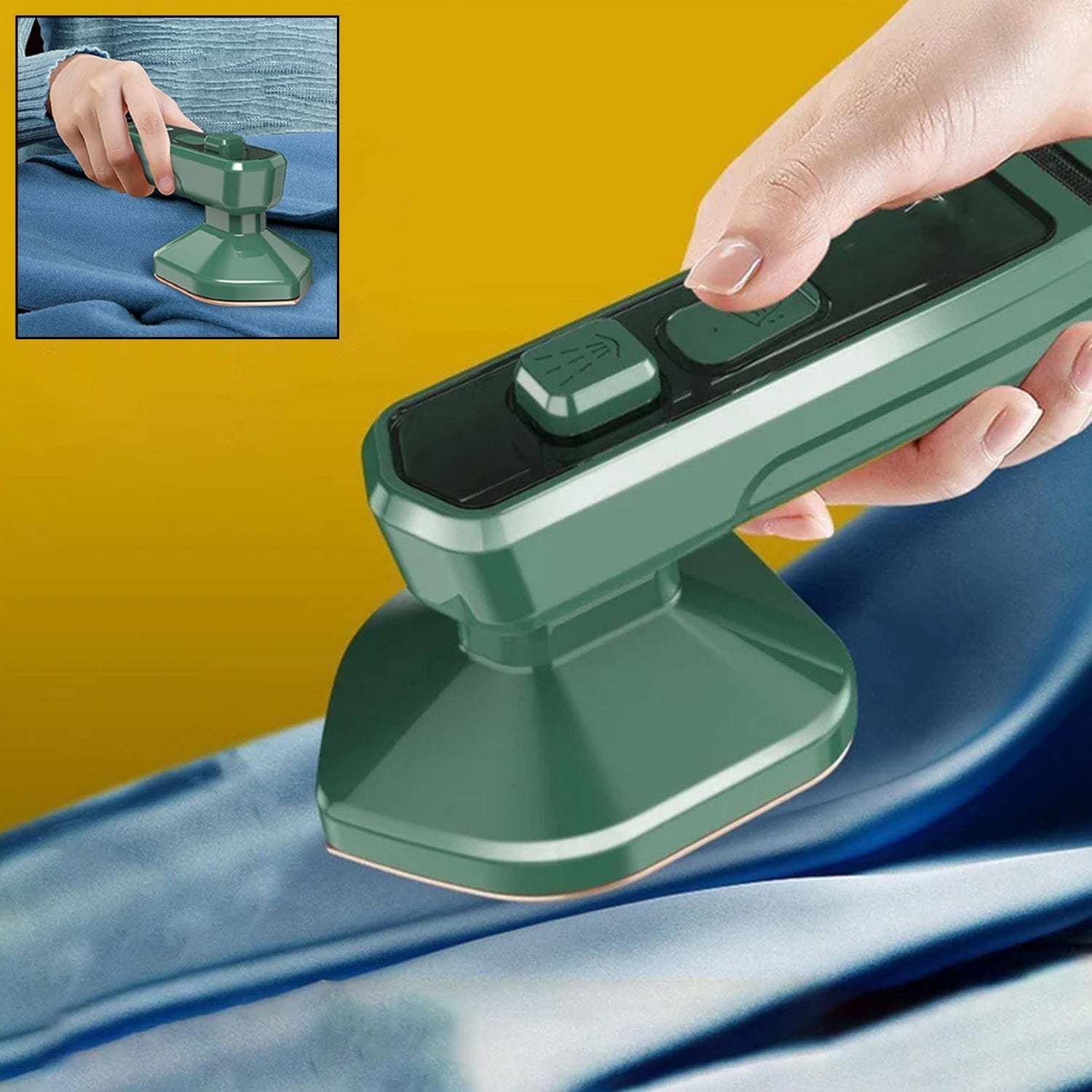 Mini Steamer & Iron: 2-in-1 Portable Travel Friendly signaturekarts