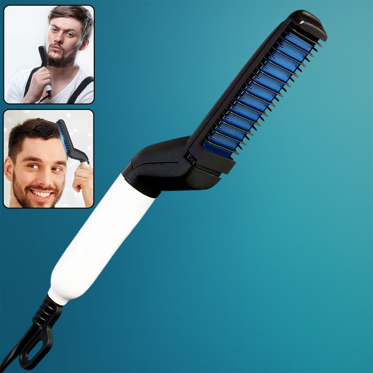 Men's Beard and Hair Curling Straightener (Modelling Comb), Hair accessories Signature Kart